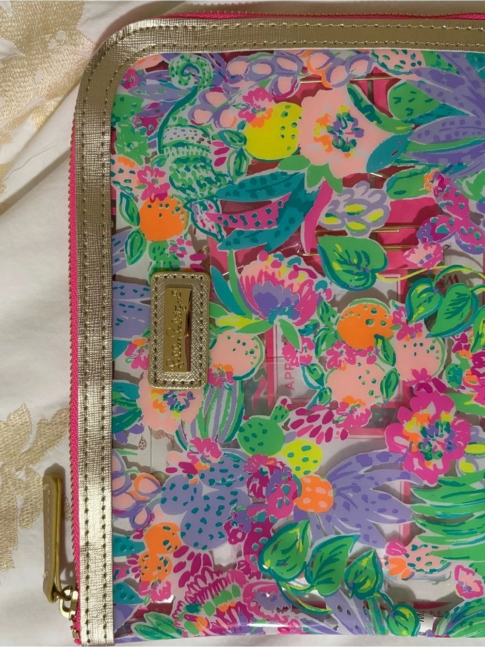 New Without Tags Lilly Pulitzer Colorful Pouch with Planner Accessories